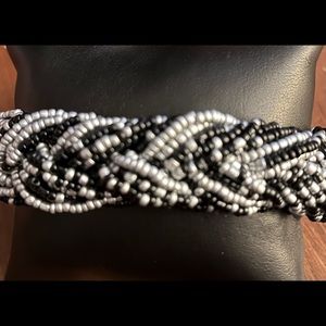 Park lane black and silver Bavaria bracelet